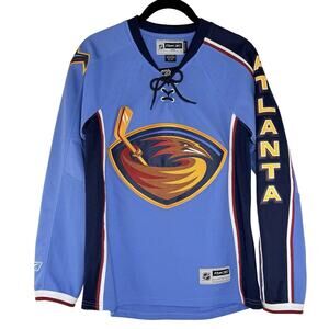 ATLANTA THRASHERS Hockey Jersey Women S Ice Blue Home NHL Reebok CCM VTG NWT